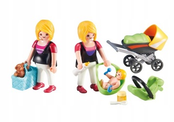 PLAYMOBIL Mama w Ciąży i Mama z Maleństwem z Niemowlakiem 6447