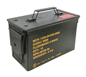 skrzynka METALOWA hermetyczna oryg. US Army ammoBOX M2A1