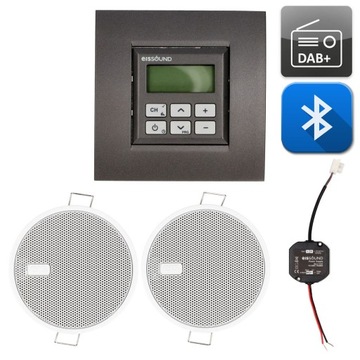 KBSOUND RADIO PODTYNKOWE DAB+ Z BLUETOOTH 2,5