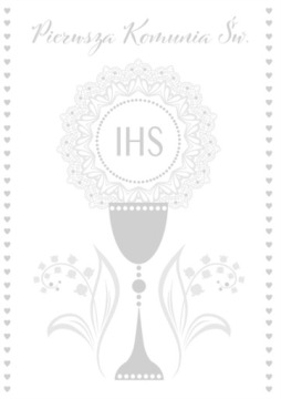 СУВЕНИРЫ ПЕРВОГО СВЯТОГО ПРИЧАСТИЯ КАРТА B6Z, МОДЕЛЬ 10