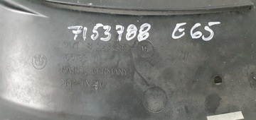 BMW E65 E66 E67 KRYT SPODNÍ TROJŮHELNÍK PODBĚH PRAVÝ 8223382 7153788