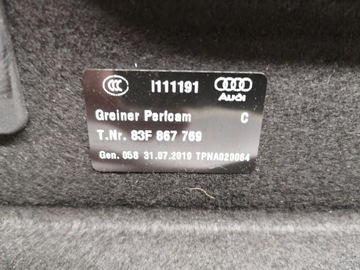 AUDI Q3 II 83A POLIČKA ZADNÍ KUFRU SPORTBACK 2018-