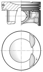 KOLBENSCHMIDT 41533600 PÍST AUDI A3 2.0 13-