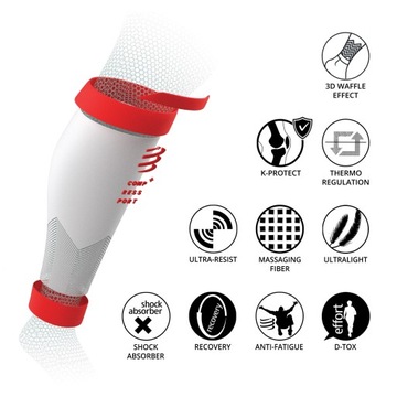 КОМПРЕССИОННЫЕ ЛЕНТЫ COMPRESSPORT R2V2 - КРАСНЫЕ T1