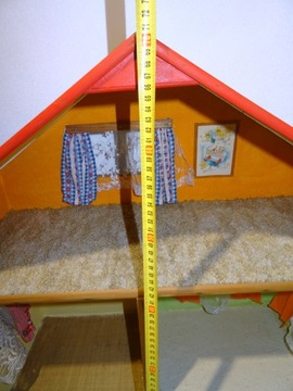 деревянный кукольный домик, высота 70 см х 77 см х 40 см, для небольшого ремонта