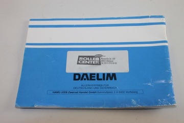 DAELIM VT VL DAYSTAR 125 РУКОВОДСТВО СЕРВИСНАЯ КНИГА