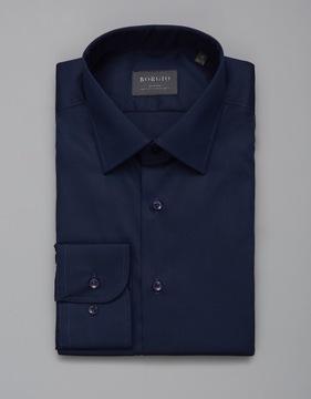 koszula męska granat slim fit 00269 176/182 37
