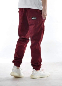 Spodnie S Bossline Casual Jogger bordo joggery