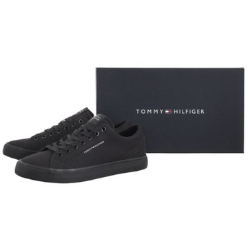 Buty Tenisówki Tommy Hilfiger Hi Vulc Low Canvas Black FM0FM04882 BDS