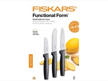FISKARS FF Zestaw noży do warzyw i owoców czarny
