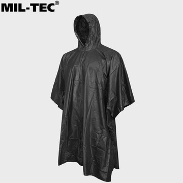 Mil-Tec Peleryna Przeciwdeszczowa Ponczo PVC Black