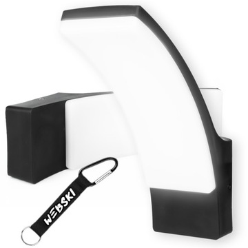 Nowoczesna Lampka Kinkiet Elewacyjny Oprawa Lampa Ogrodowa LED IP65 12W