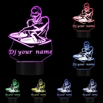 DJ Wodzirej 16-цветная светодиодная настольная лампа PLEXIDO