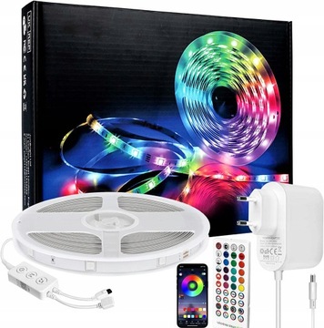 Taśma LED 5M RGB 5050 Bluetooth APLIKACJA MOBILNA