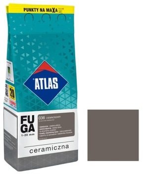 ATLAS FUGA CERAMICZNA 036 CIEMNOSZARY 5KG