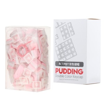 PBT Pudding Keycaps Półprzezroczysty zestaw 108