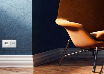 HAGER lumina интенсивный Одинарная белая рамка WL5510