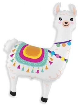 Balon foliowy Lama Alpaka Urodziny Boho Festyn Hawaje Impreza Fiesta Roczek