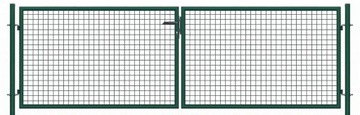 BRAMA ogrodzeniowa SX ECO - ogrodowa - 4,00 x 1,20 m - kolor ZIELONY