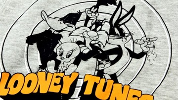 $38 Looney Tunes Bluza z Kapturem ORYGINAŁ r. L