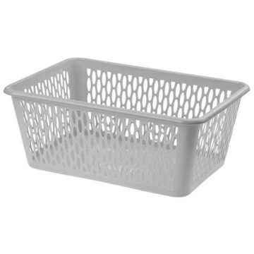 Plastikowy KOSZYK Organizer na Drobiazgi do Szuflady MOLLY Szary 8x16x25