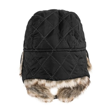 Czapka uszatka pilotka zimowa wojskowa Mil-Tec Winter Faux-Fur - czarna L