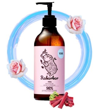 YOPE Mydło Rabarbar i Róża 500ml