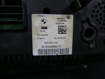 ЧАСЫ СО СЧЕТЧИКОМ BMW F10 F11 ВЕЛИКОБРИТАНИЯ 9339896