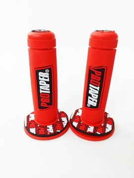 MANETKI CZERWONE PROTAPER GRIPY SUPERMOTO CROSS
