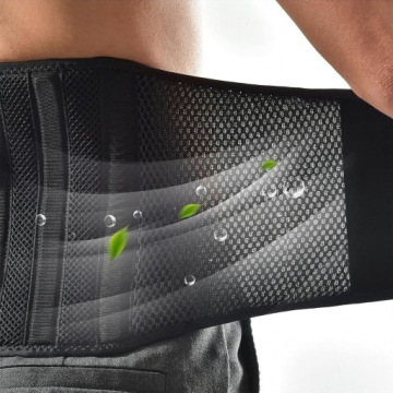 Спортивный поясной ремень XXL 120 см, черный для поддержки спины и корпуса