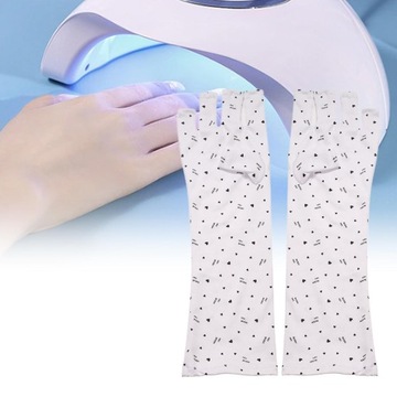 2 длинные солнцезащитные перчатки для маникюра