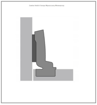 Hettich Internal Hinge Sensys с плавным закрыванием 52-й