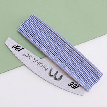 Пилочка для ногтей MaluLac Zebra 100 180, 10 шт. В БЕЗОПАСНОЙ УПАКОВКЕ