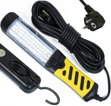 LAMPA WARSZTATOWA KANAŁOWA HAK MAGNES LATARKA SAMOCHODOWA LAMPKA KABEL 10M