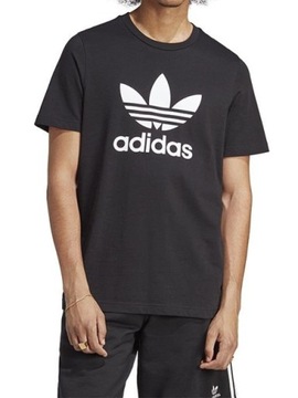 KOSZULKA męska ADIDAS Trefoil IA4815 czarna bawełniana t shirt M