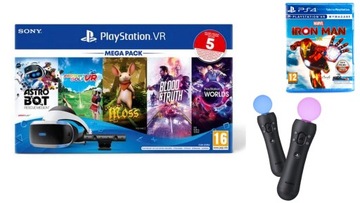 SONY PLAYSTATION VR ZVR2 KAMERA 2 x MOVE 6 GIER NOWY ZESTAW !