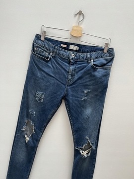 TOPMAN * spodnie jeans rurki * 34 40 L