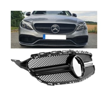 РЕШЕТКА MERCEDES W205 14-19 AMG STYLE ЧЕРНЫЙ