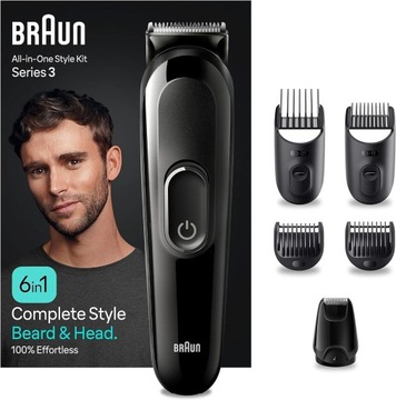 BRAUN Series 3 MGK3410 All-In-One Beard & Head Trymer do brody i włosów