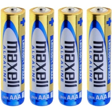 Baterie alkaliczne AAA R3 Maxell 4 sztuki