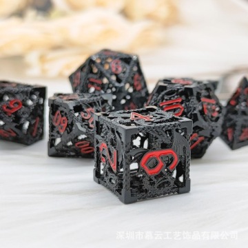 НАБОР ИЗ 7 МЕТАЛЛИЧЕСКИХ КУБИКОВ ДЛЯ РПГ DRAGON FURY