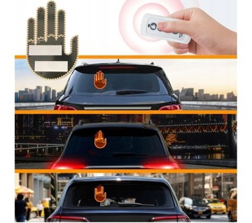 Светодиодный индикатор жестов HAND для среднего пальца заднего стекла автомобиля + ДИСТАНЦИОННЫЙ