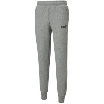 Spodnie męskie puma ess logo pants fl jasnoszare 586714 03 M