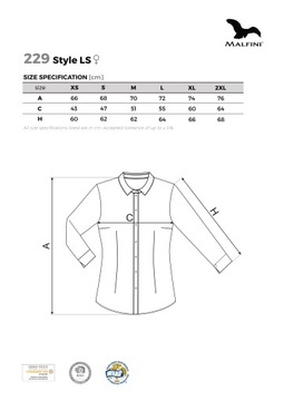 ELEGANCKA koszula damska 229 TALIOWANA czerwona 100% bawełny 2XL