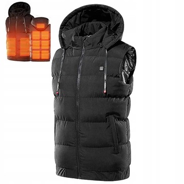 Kamizelka męska 1017-SKU08468 czarny rozmiar 4XL
