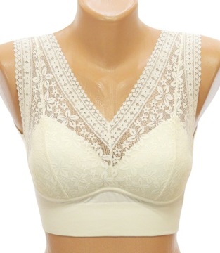 Top VICTORIA-6021 koronka push-up ecri M-XL