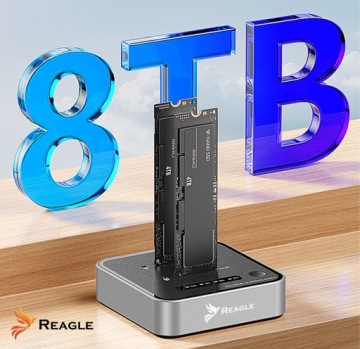 СТАНЦИЯ КЛОНИРОВАНИЯ SSD NVME PCIE M.2 USB-C 3.2 M2 АДАПТЕР НА 4TB 10GBPS