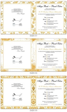 ГЕОМЕТРИЧЕСКИЕ ЧЕРНО-ЗОЛОТЫЕ свадебные приглашения