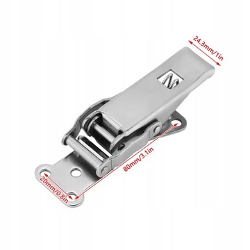 ЗАЖИМ ДЛЯ КРЮКА-ПРЯЖКИ ДЛЯ НАСТОЛЬНОЙ КОРОБКИ DK053, 4 ШТ.