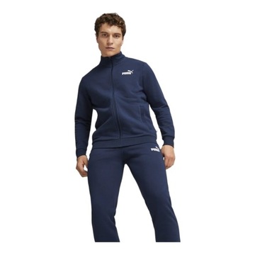 PUMA MĘSKI DRES KOMPLETNY CLEAN SWEAT SUIT GRANATOWY r.L